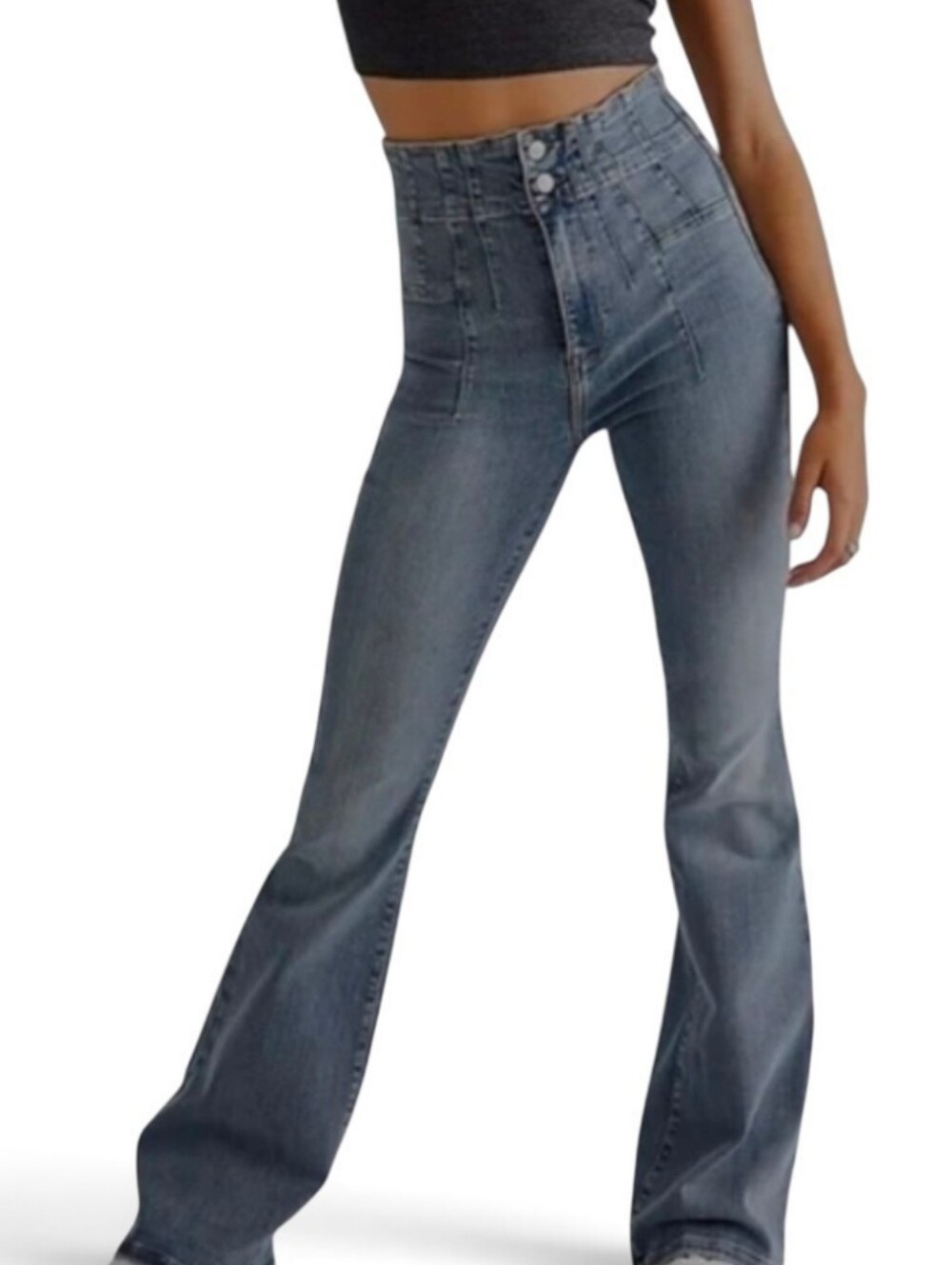 WE THE FREE X FREE PEOPLE Jayde Flares Medium Wash - Size 28